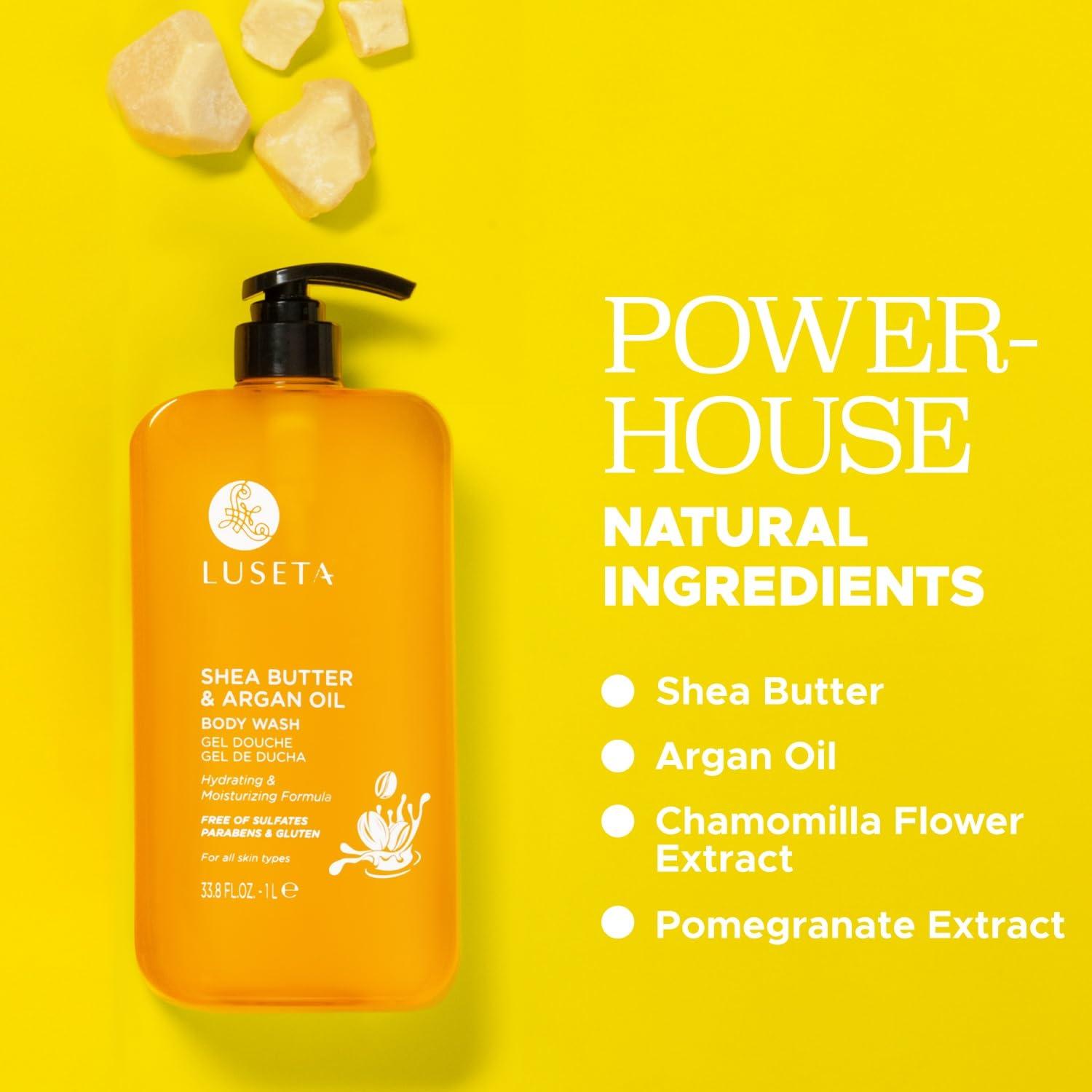 Jabón Corporal Luseta Manteca de Karité y Aceite de Argán 957ml