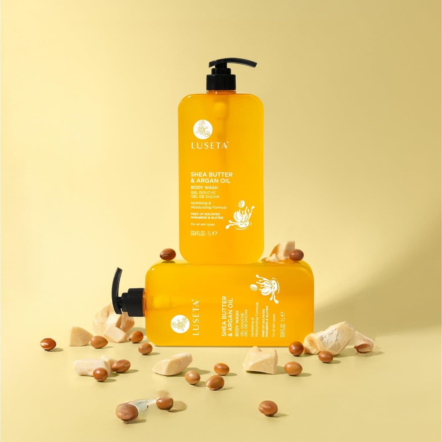 Jabón Corporal Luseta Manteca de Karité y Aceite de Argán 957ml