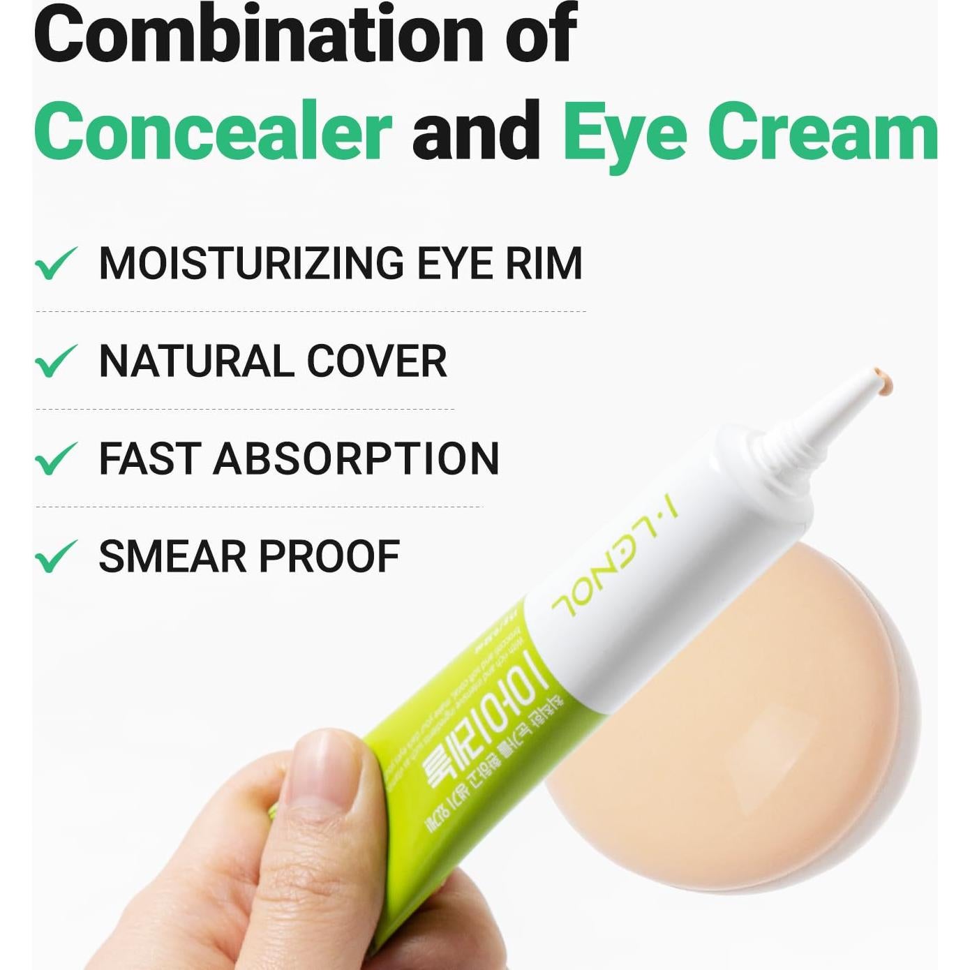 Crema para Ojos I Lenol 15g - Corrector Hidratante Beige Claro
