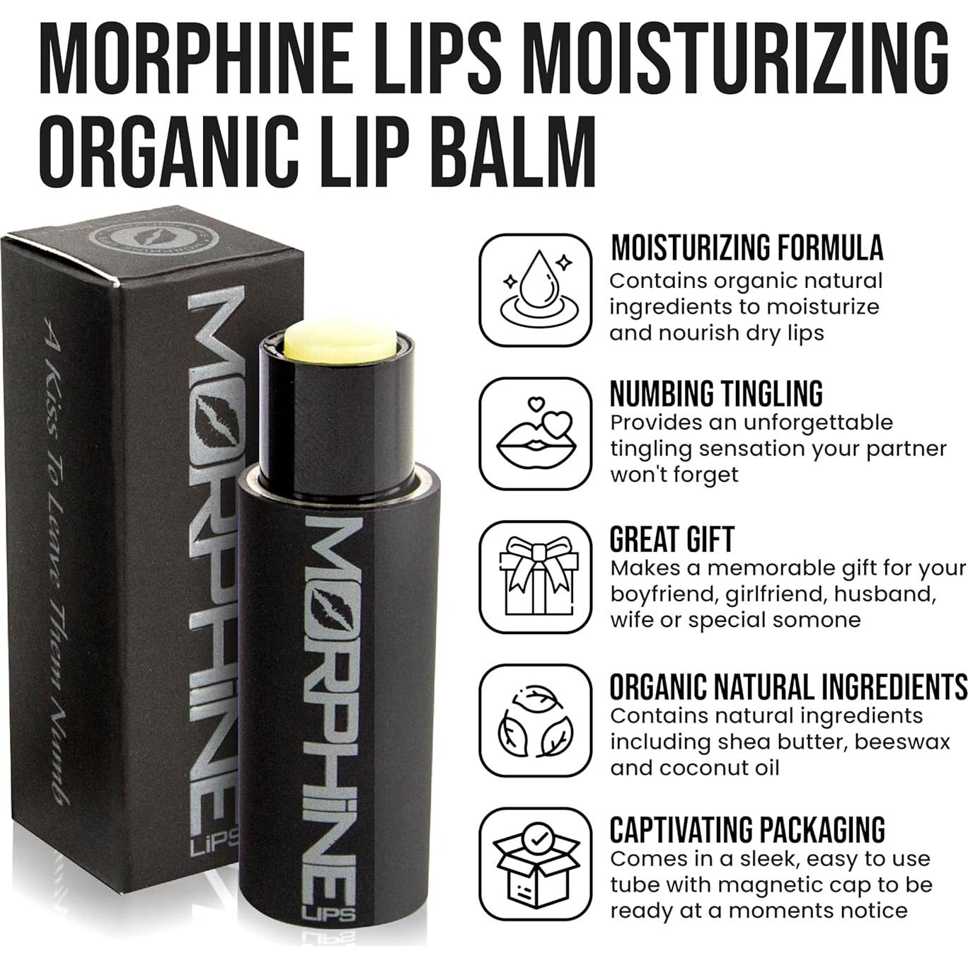 Bálsamo Labial Morphine Lips Original - Paquete de 4 Unidades