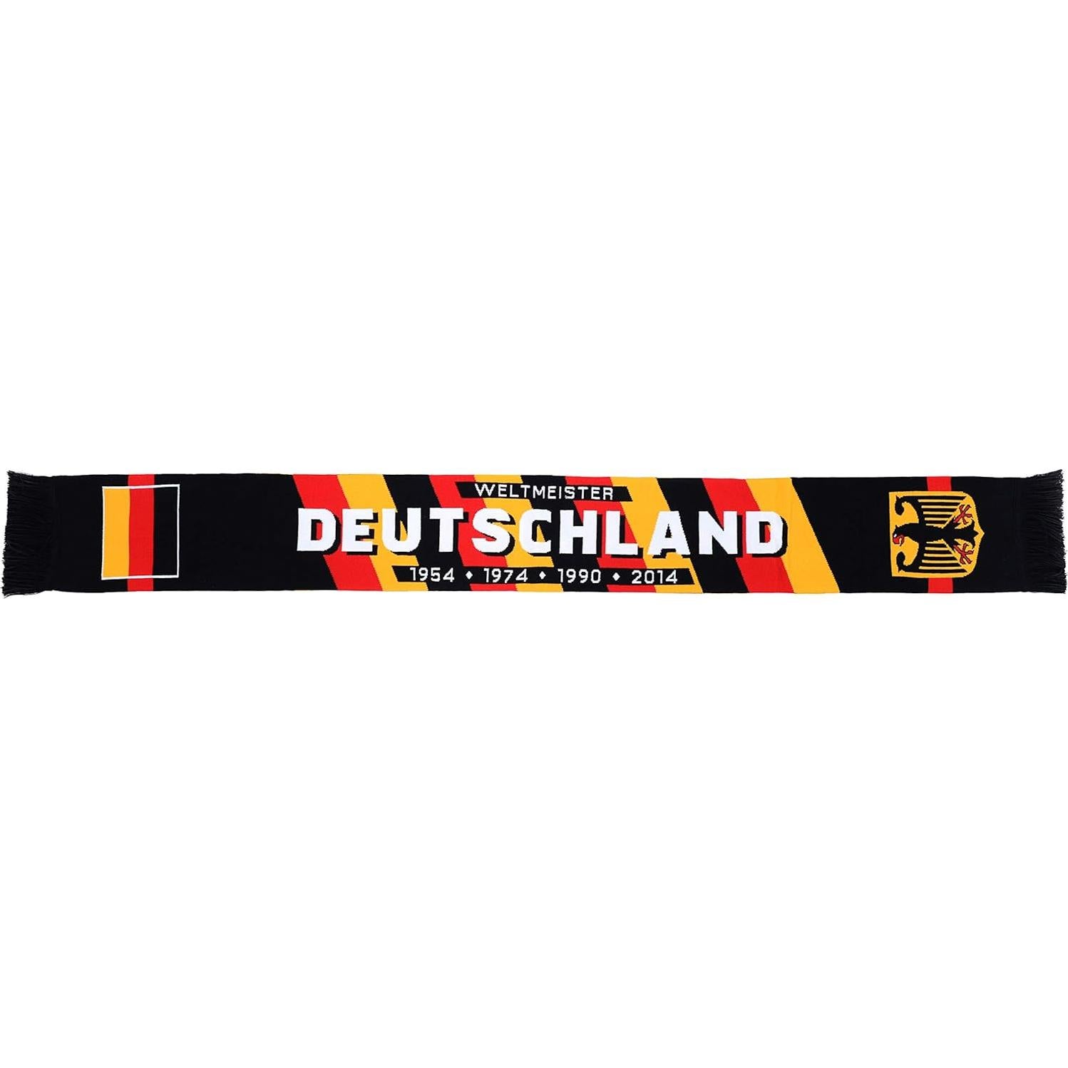 Bufanda de Fútbol Alemania Euroscarves 142 cm Tricolor