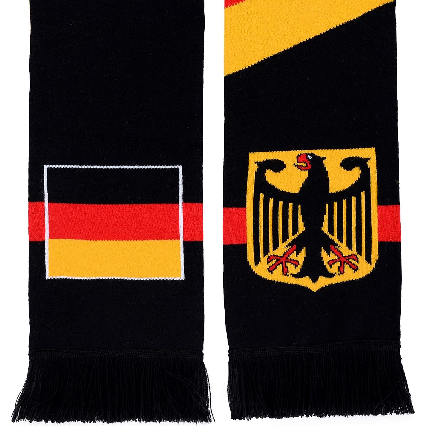 Bufanda de Fútbol Alemania Euroscarves 142 cm Tricolor