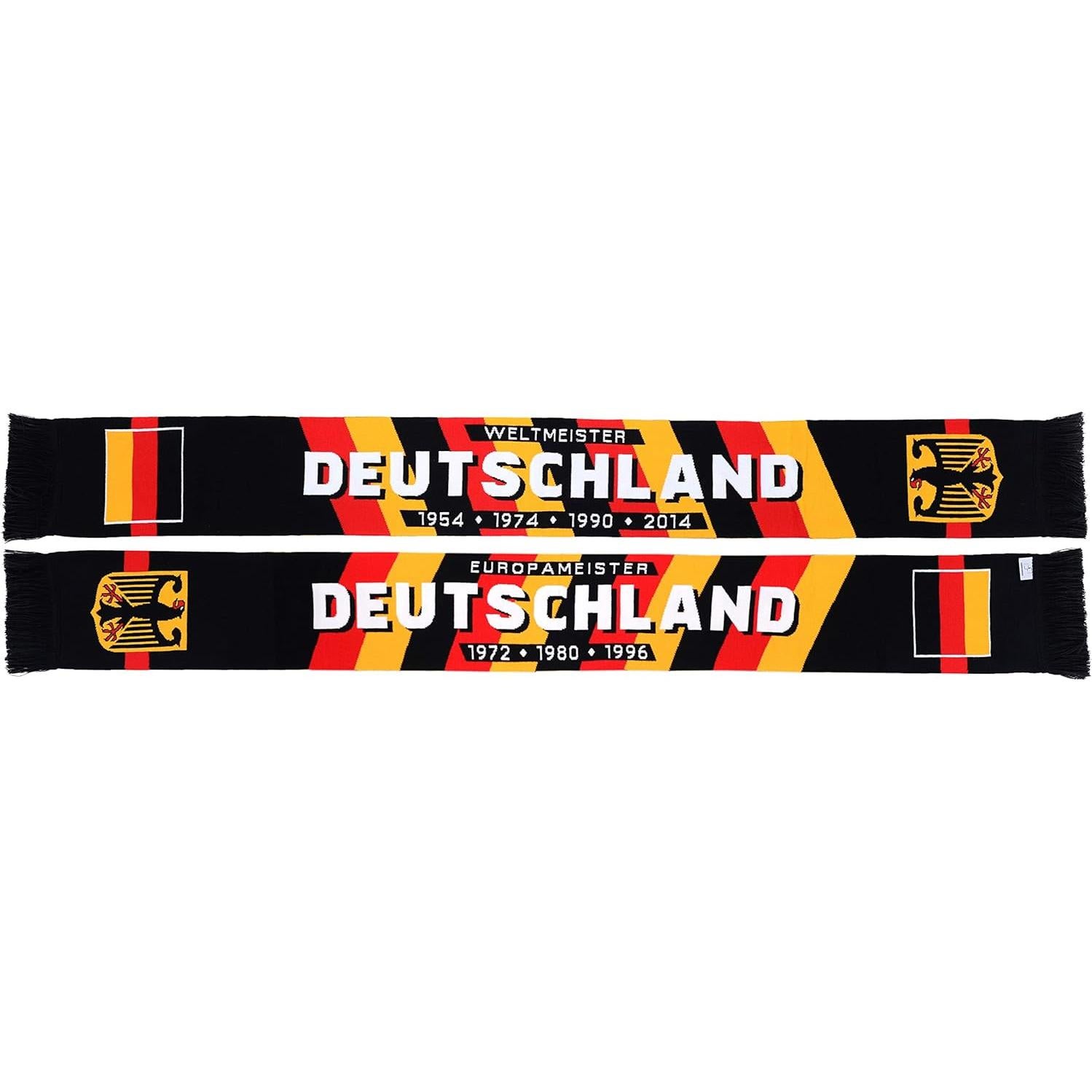 Bufanda de Fútbol Alemania Euroscarves 142 cm Tricolor