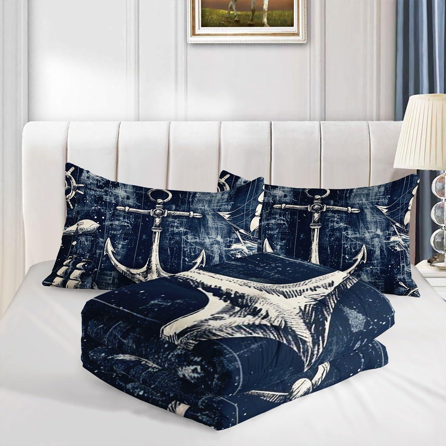 Conjunto Edredón Twin Smell Sunshine Ancla 173x218 cm 3 Piezas