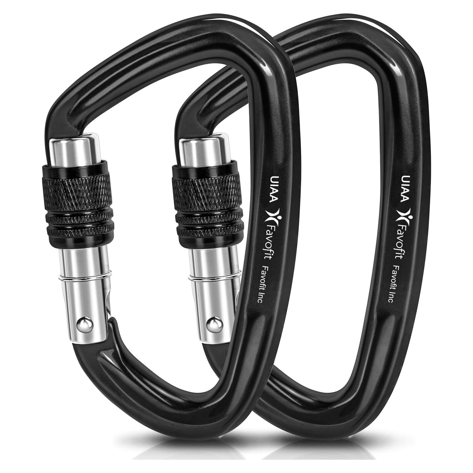 Mosquetón de Escalada Favofit F002 42KN Bloqueo Automático