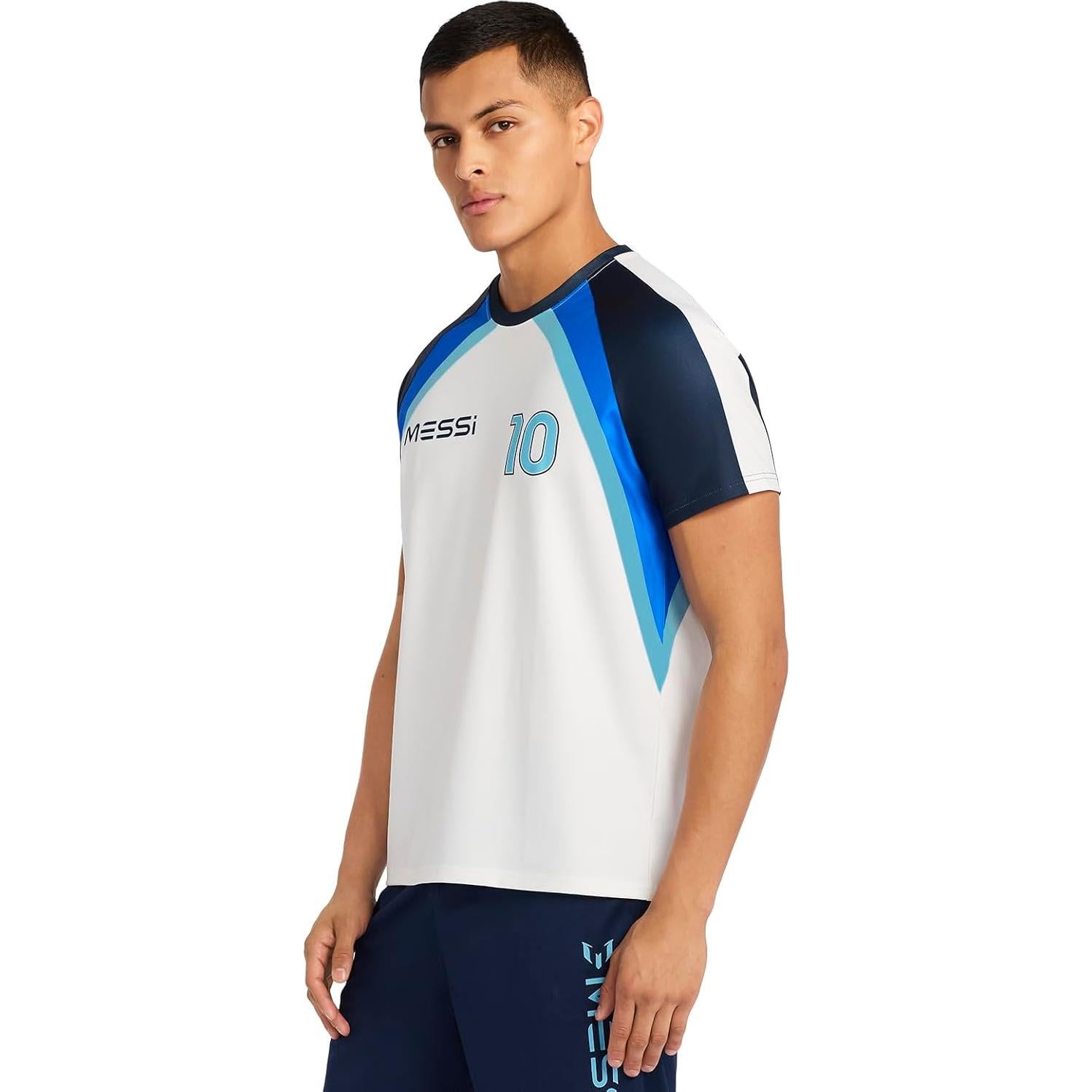 Camiseta de Hombre Messi Heatwave Blanca Estándar