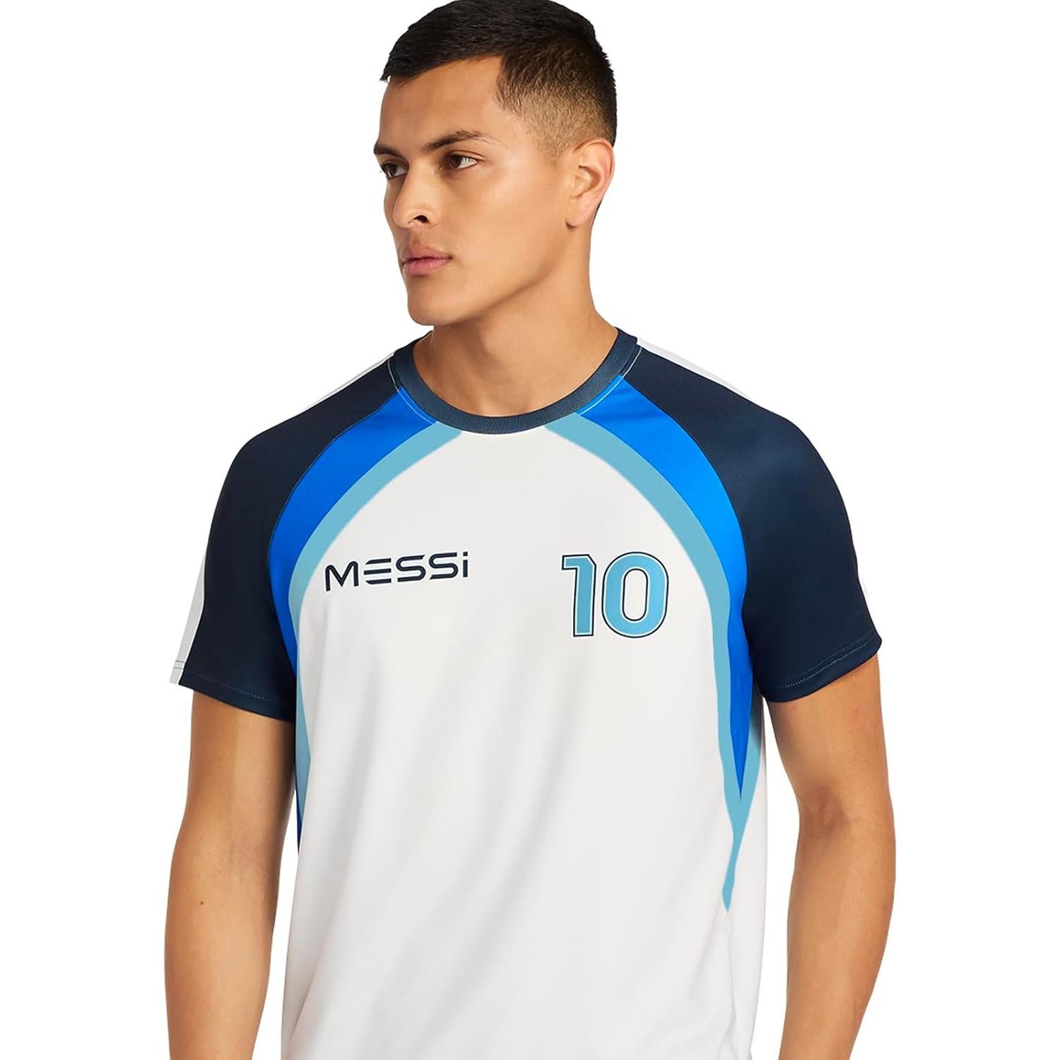 Camiseta de Hombre Messi Heatwave Blanca Estándar