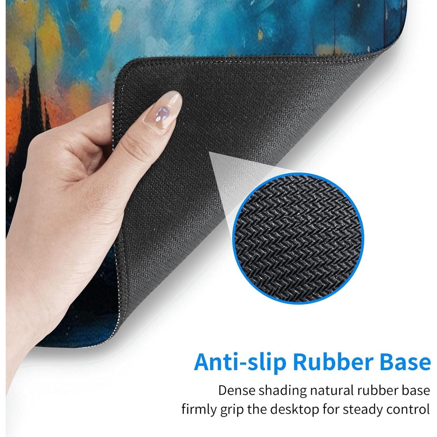 Alfombrilla de Ratón Grande AZJINCOS Castillo en la Noche 800x300mm