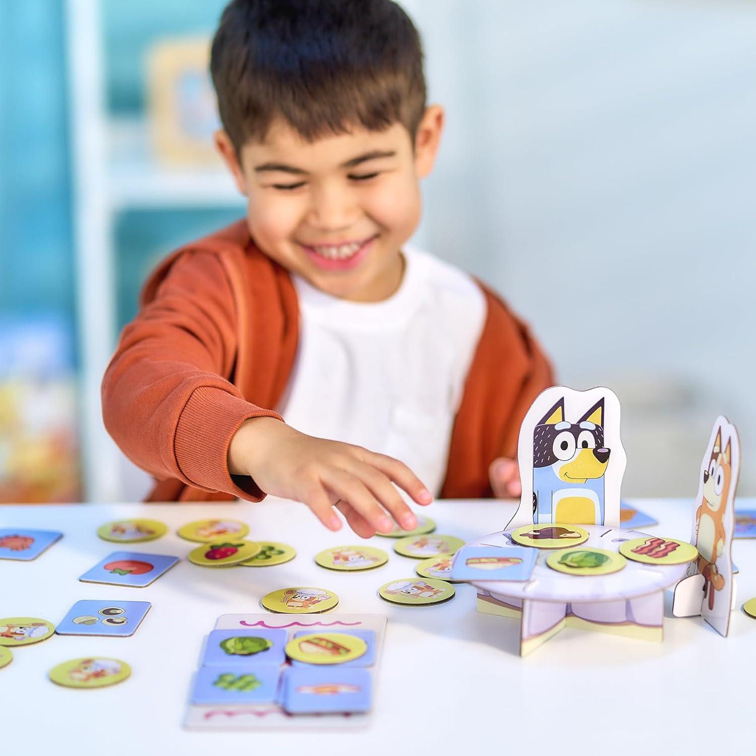 Juego de Restaurante Elegante Bluey - Emparejamiento 2-4 Jugadores