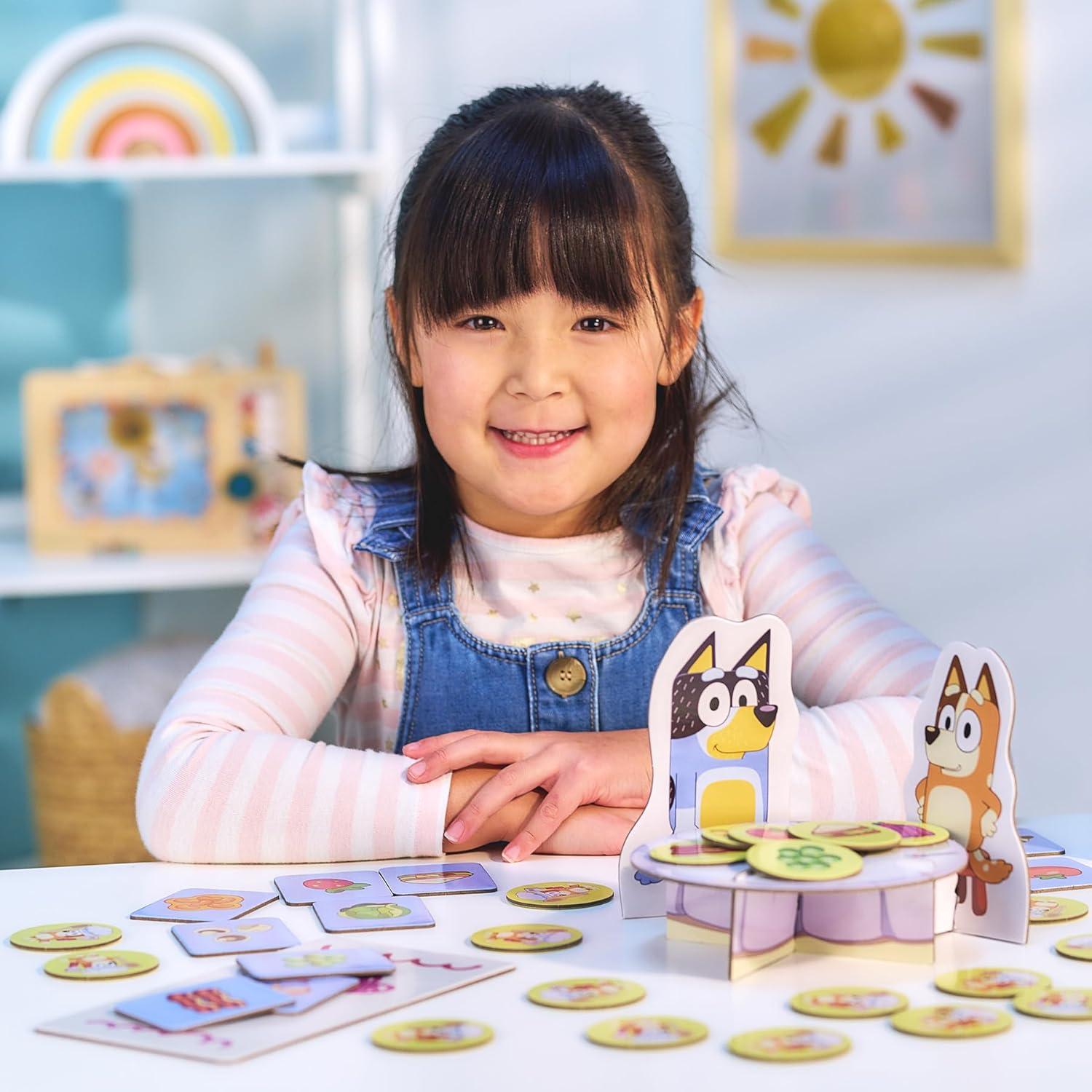 Juego de Restaurante Elegante Bluey - Emparejamiento 2-4 Jugadores