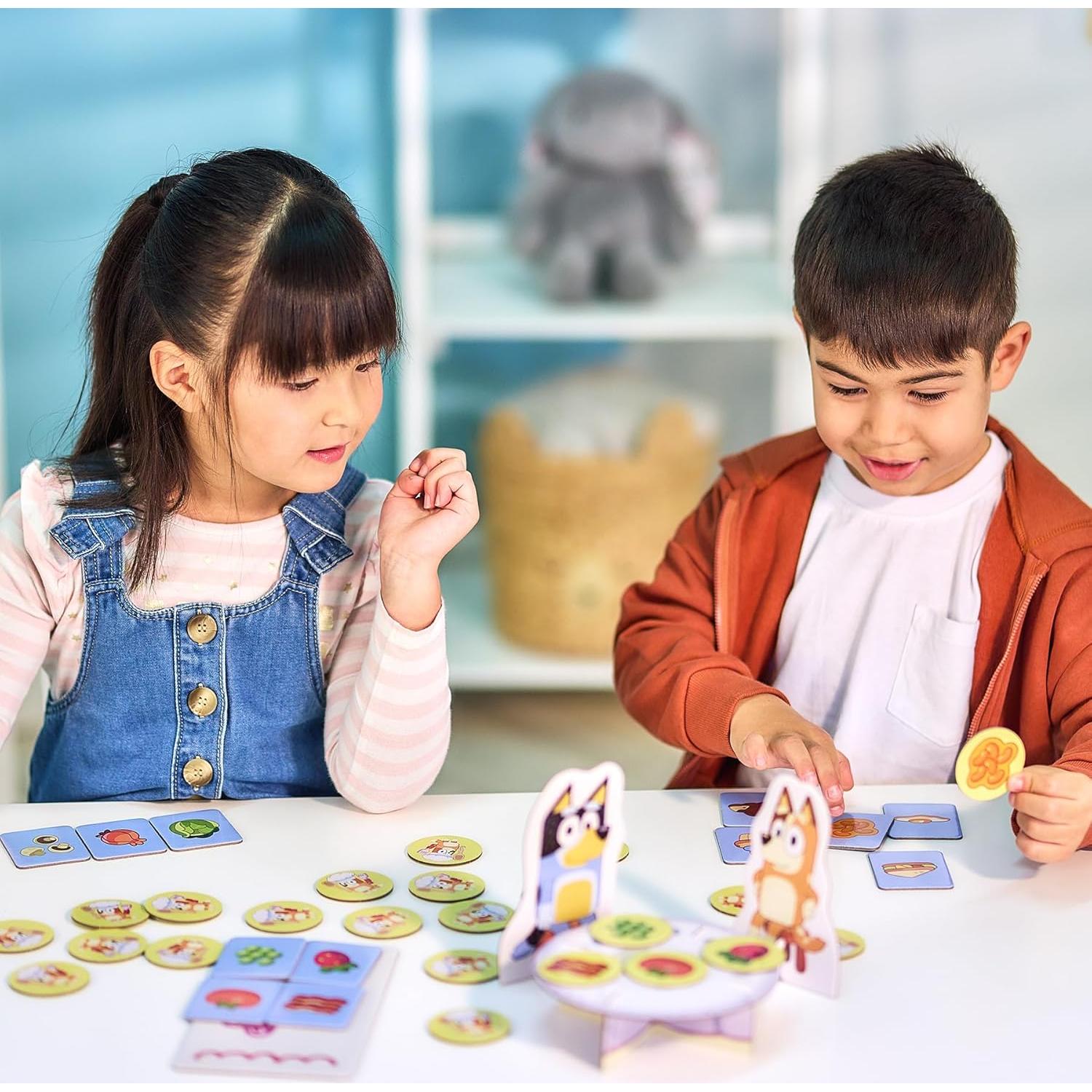 Juego de Restaurante Elegante Bluey - Emparejamiento 2-4 Jugadores