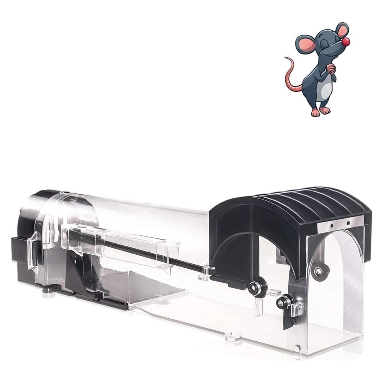 Trampa Humana para Ratones IIWEY 30.48 cm Reutilizable Negra