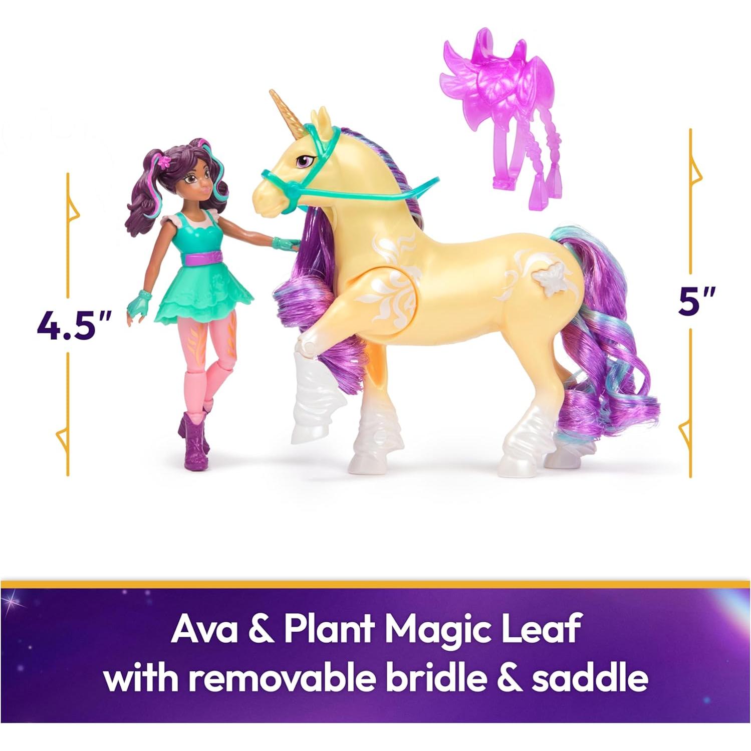 Academia Unicornio Spin Master - Ava y Hoja Mágica con Luz