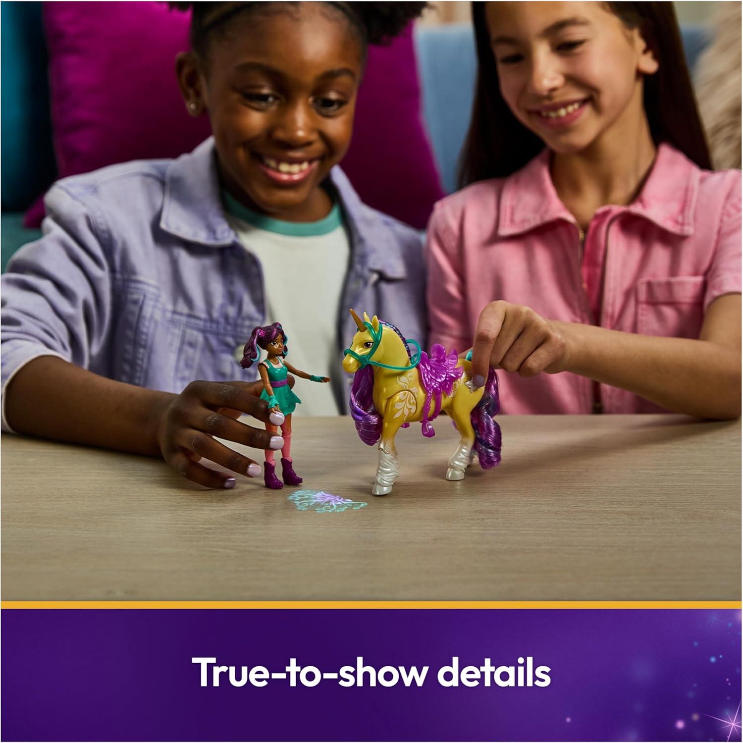 Academia Unicornio Spin Master - Ava y Hoja Mágica con Luz