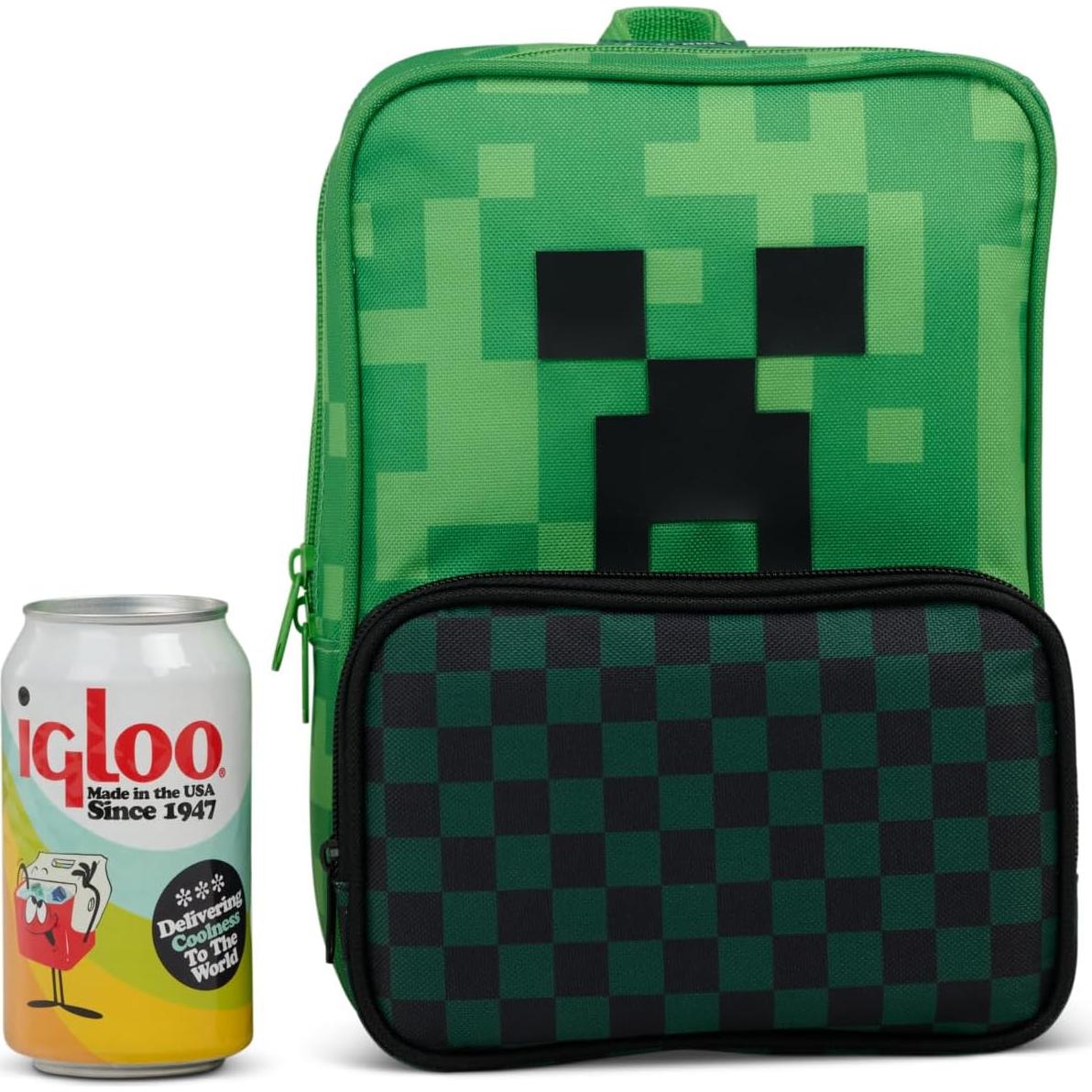Mochila Térmica Igloo Minecraft Creeper 8 Latas Aislada