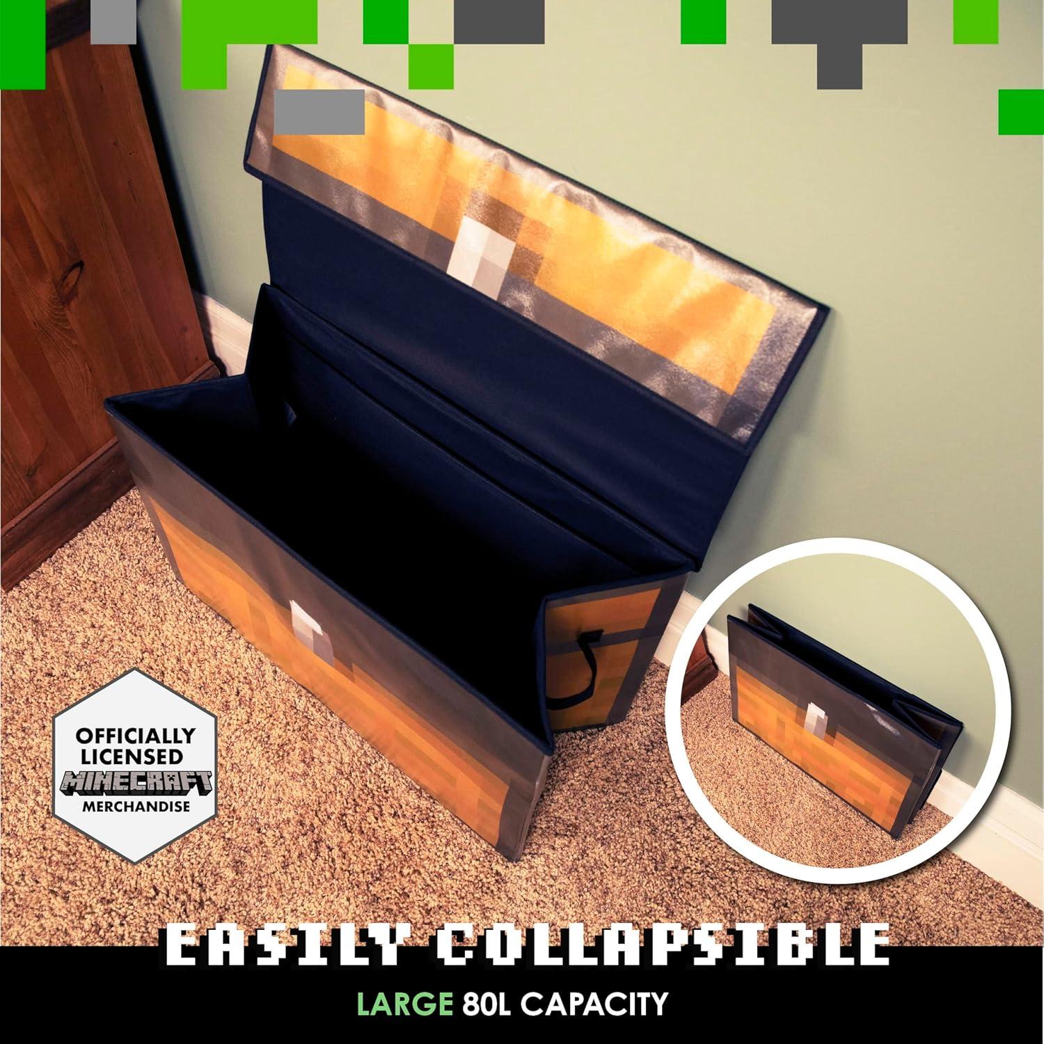 Cofre de Almacenamiento de Tela Paladone Minecraft 80L