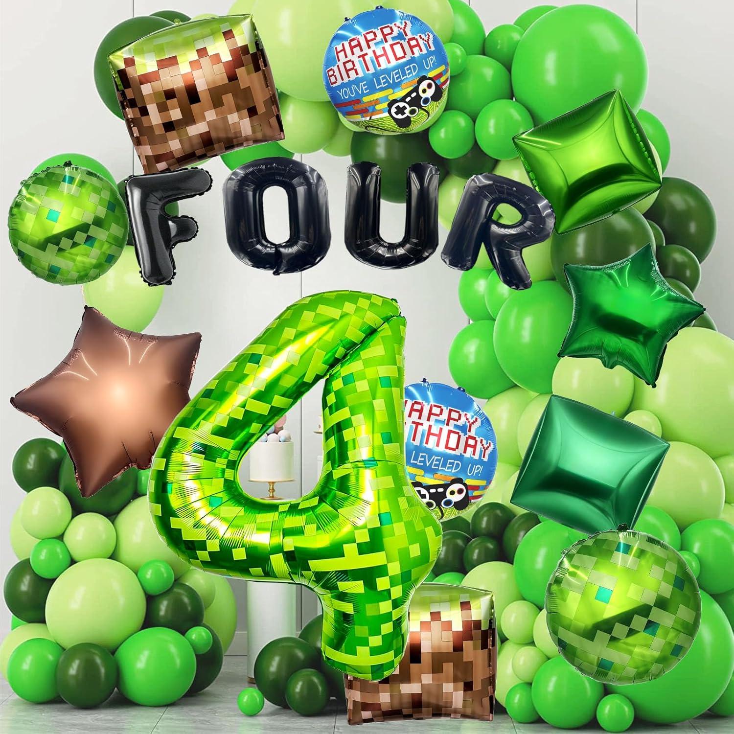 Conjunto de globos temáticos de píxeles WENTIYA - 15 piezas