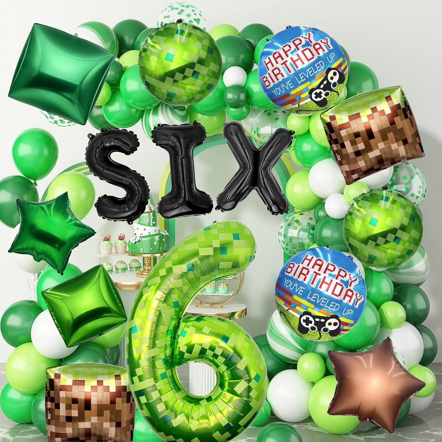Conjunto de globos temáticos de píxeles WENTIYA - 15 piezas