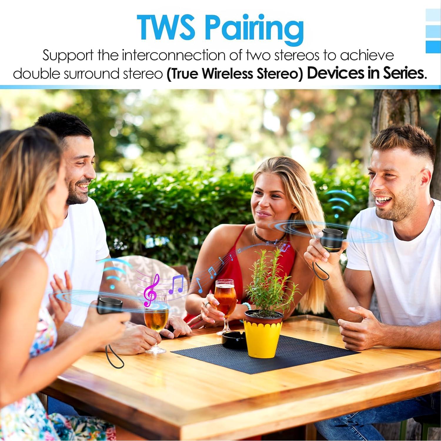 Altavoz Bluetooth Portátil Keransean E09B 5W 12H Negro