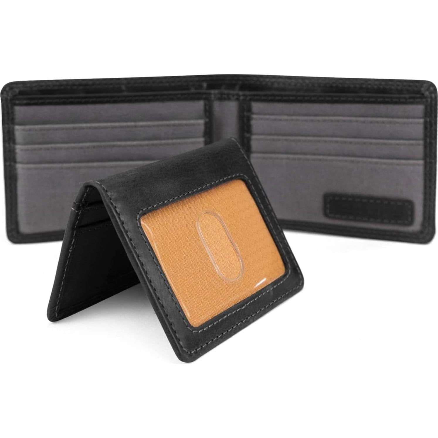 Billetera de cuero RFID Timberland PRO con portatarjetas extraíble