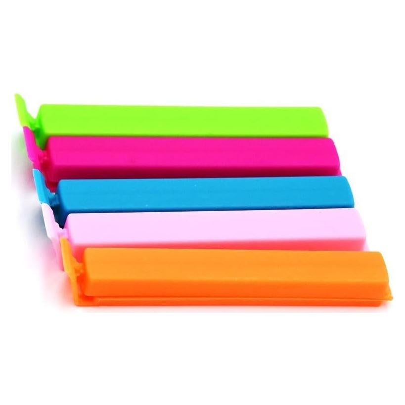 30 Clips de Sellado de Plástico Layseri para Alimentos Multicolor