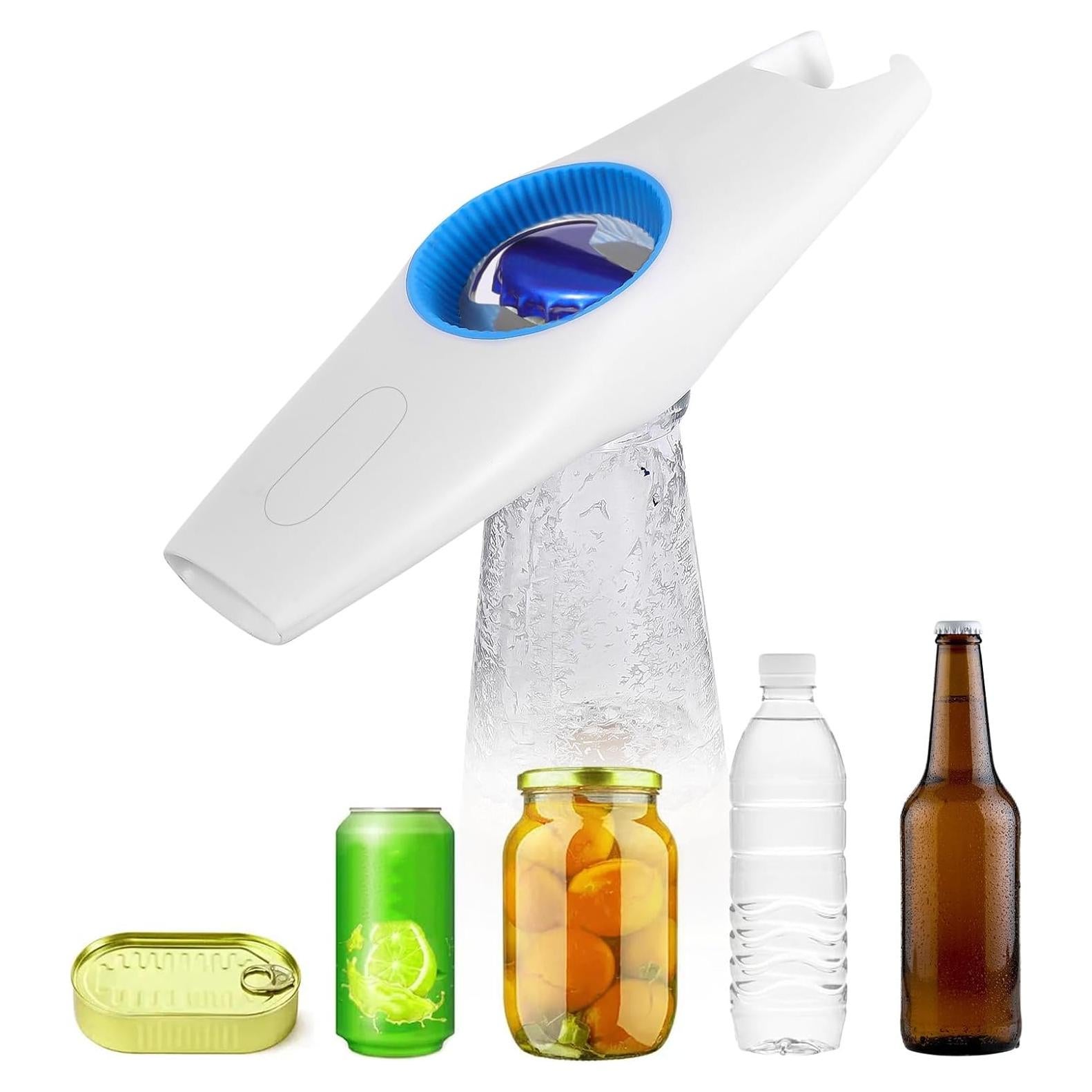 Abridor Multifuncional 5-en-1 NTOUSIUY Azul para Bebidas