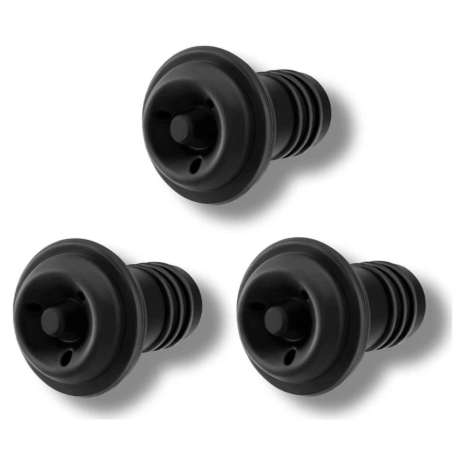 Juego de 3 Tapones de Vacío para Vino KAEZDD - Silicona