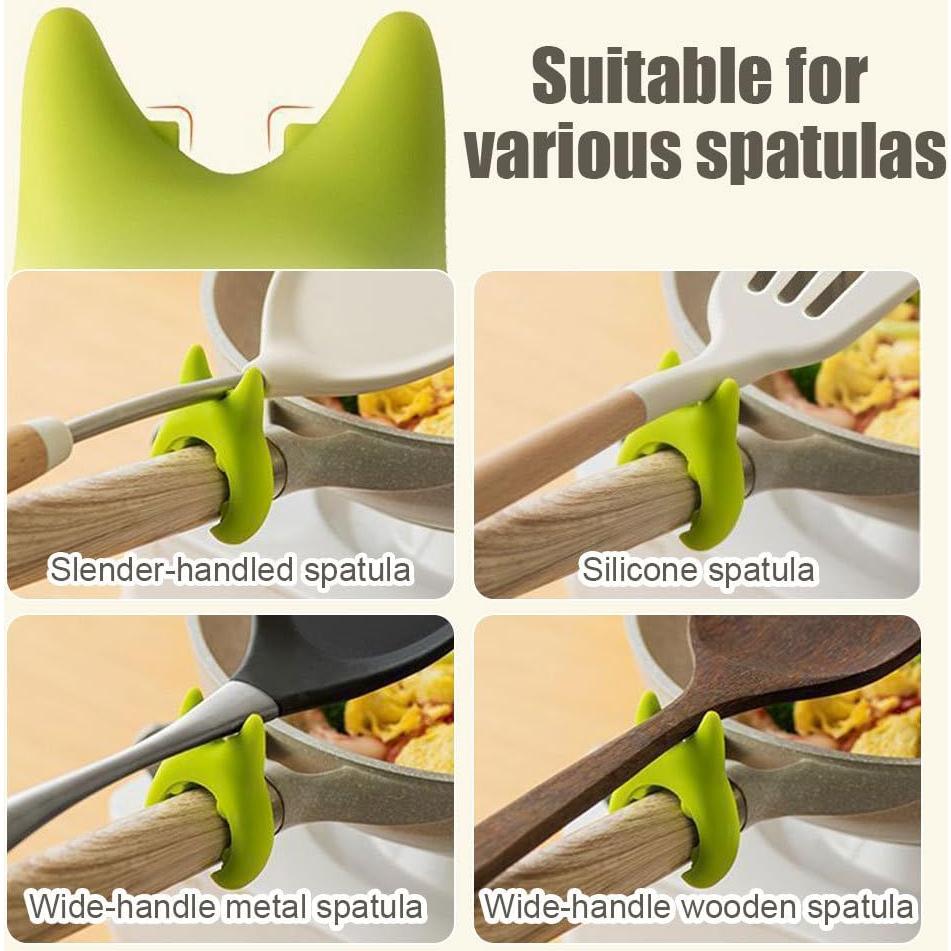 Soporte para Cucharas y Espátulas MiOYOOW 4 Piezas Silicona