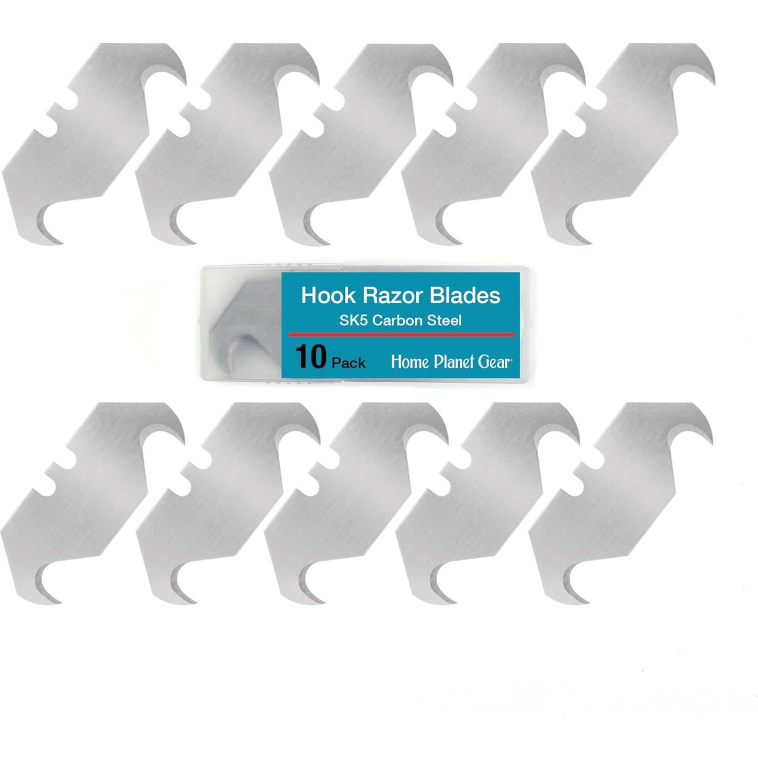 Cuchillas de Gancho Home Planet Gear 10 Piezas SK5 Afiladas