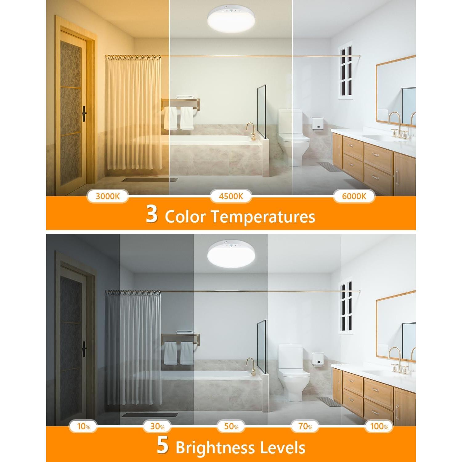 Luz de Techo Recargable ShunFSC 6W con Sensor de Movimiento