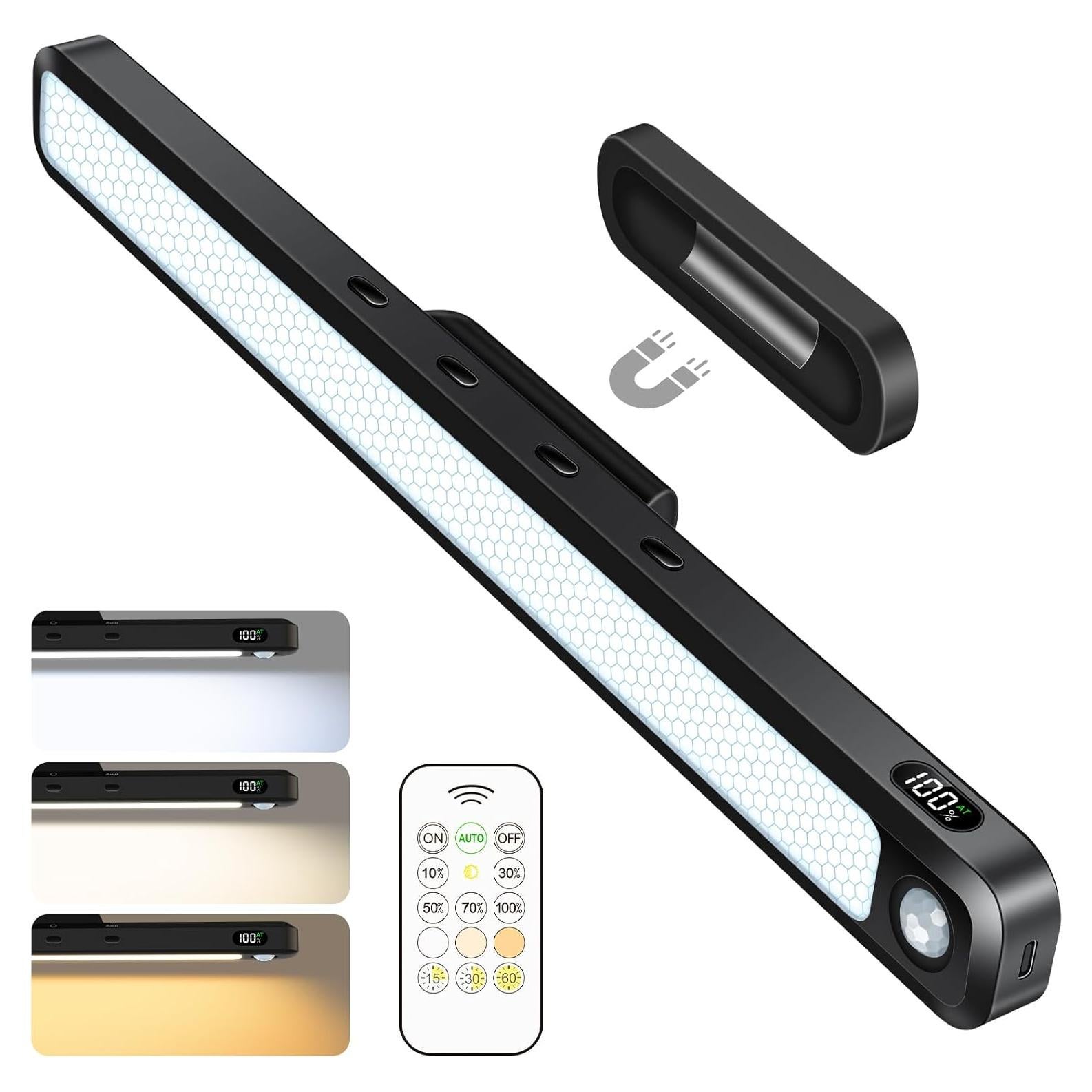 Barra de Luz LED Ferswe 3W con Sensor de Movimiento y Control Remoto