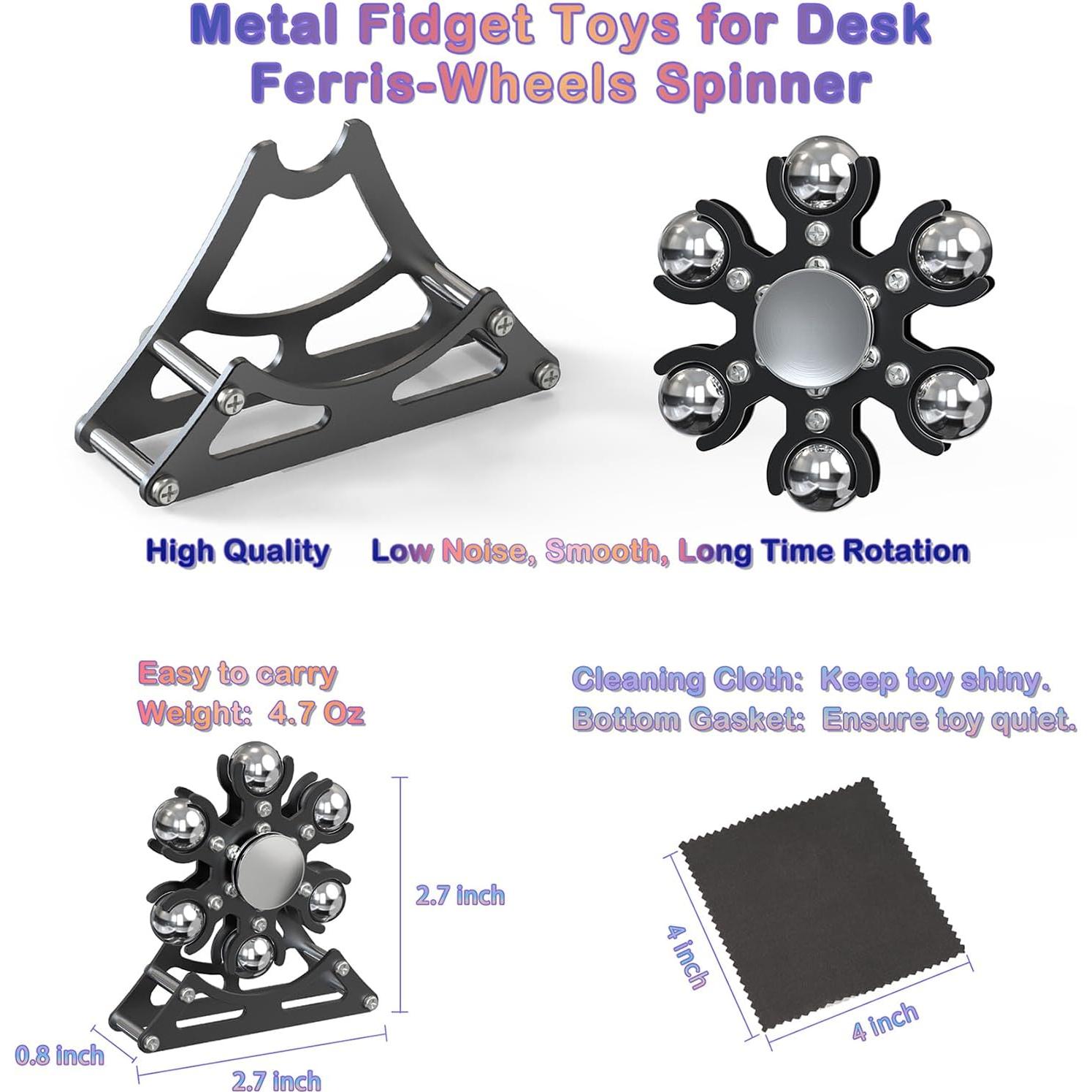 Juguete Antiestrés de Metal Comerda Ruedas de la Fortuna 6.35cm