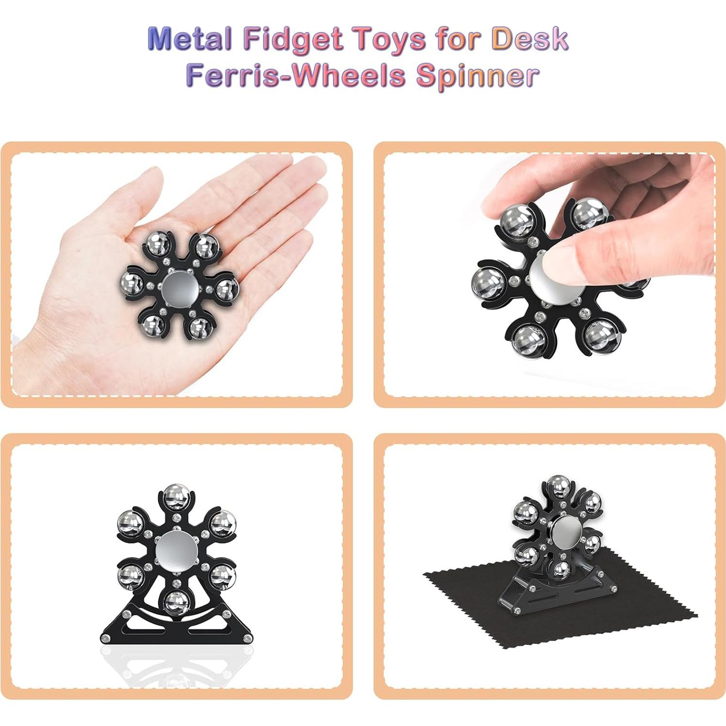 Juguete Antiestrés de Metal Comerda Ruedas de la Fortuna 6.35cm