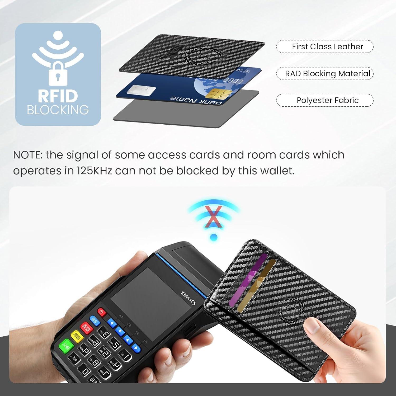 Cartera Personalizada WEMVP con Inicial y Bloqueo RFID - 11.4x8cm