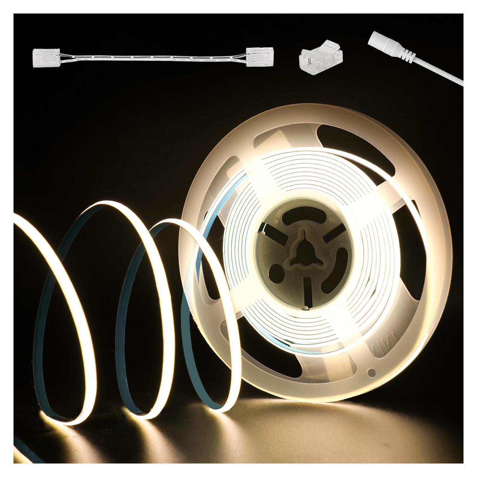 Tira LED COB PAUTIX 5m 3000K Blanco Cálido 504 LEDs/m