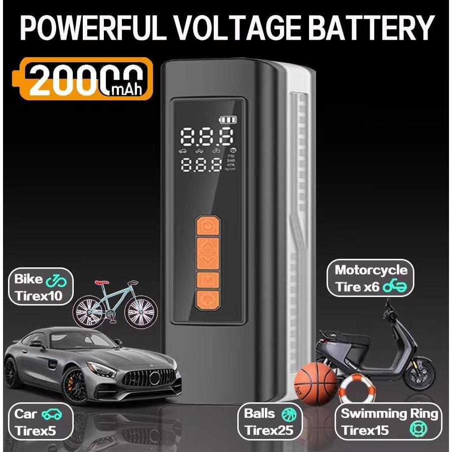 Compresor de Aire Portátil MUMAPI P126 150 PSI con Luz LED