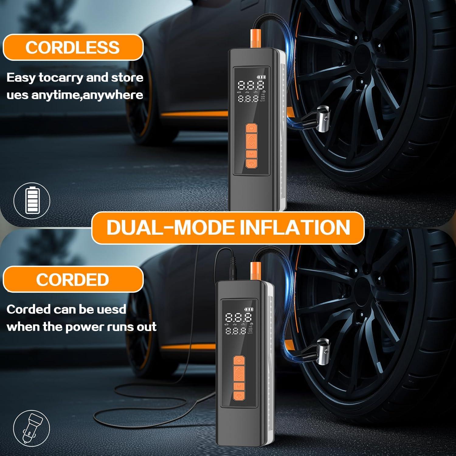 Compresor de Aire Portátil MUMAPI P126 150 PSI con Luz LED