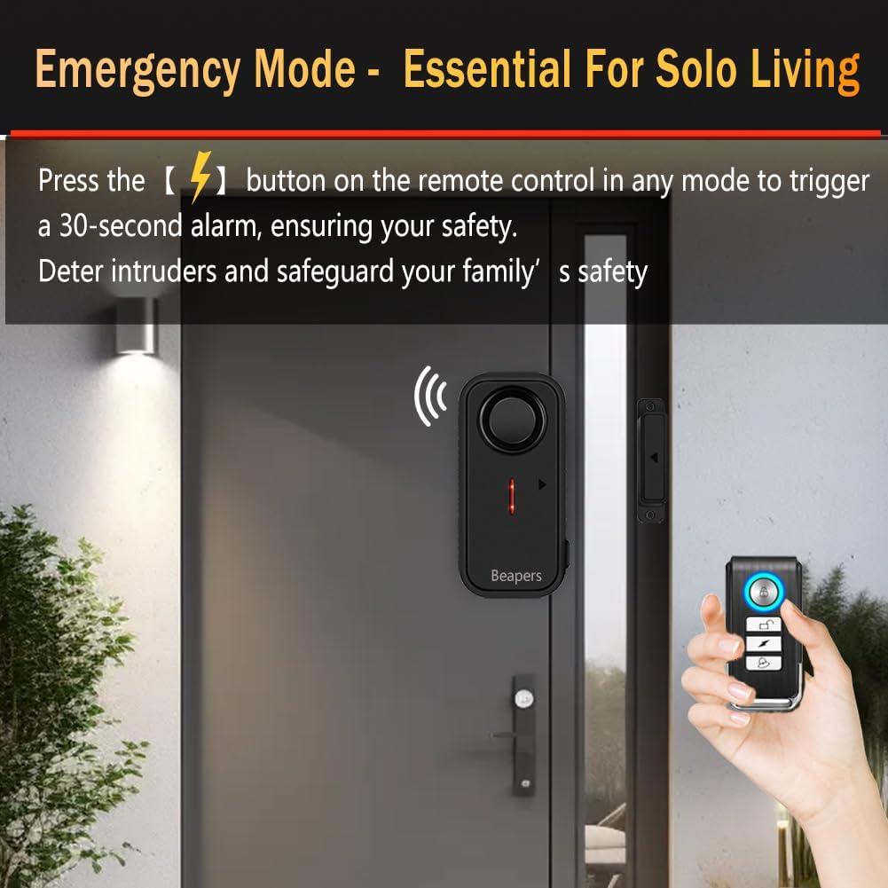 Alarma de Puerta/Ventana Beapers IP66 con Control Remoto 113dB