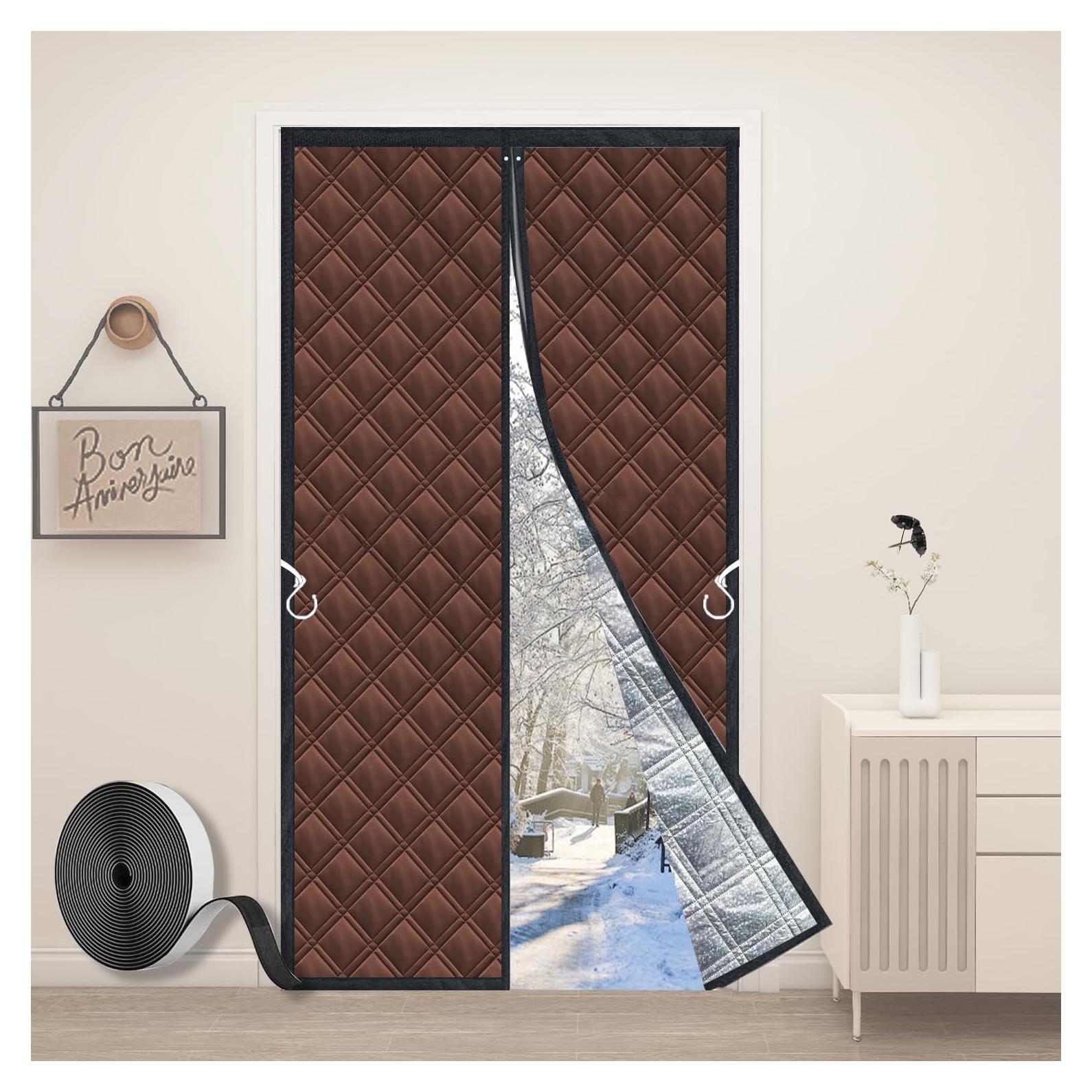 Cortina Aislante Térmica Gulrear 38x83 cm para Puertas