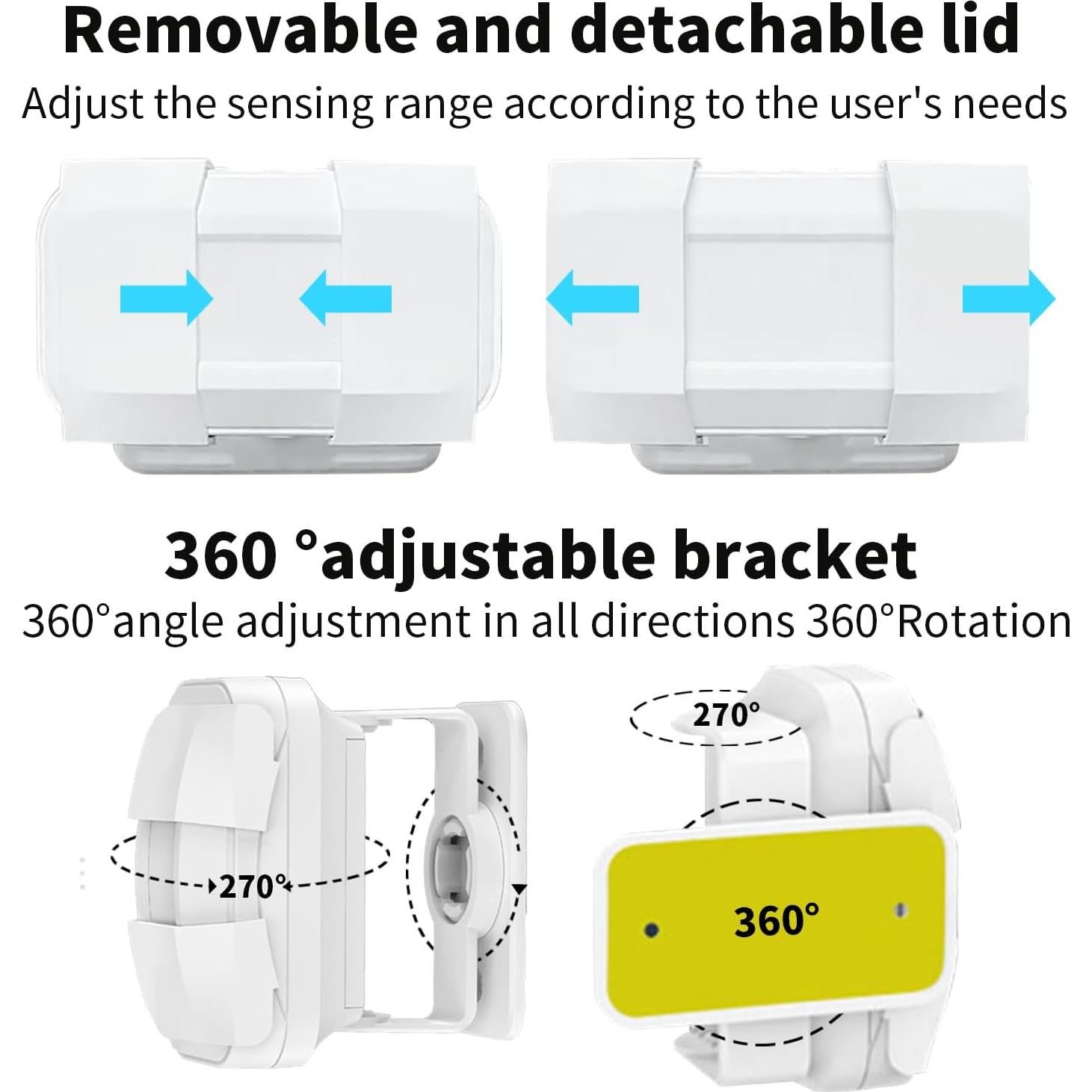 Alarma de Cama MERLRR con 2 Sensores de Movimiento y Receptor