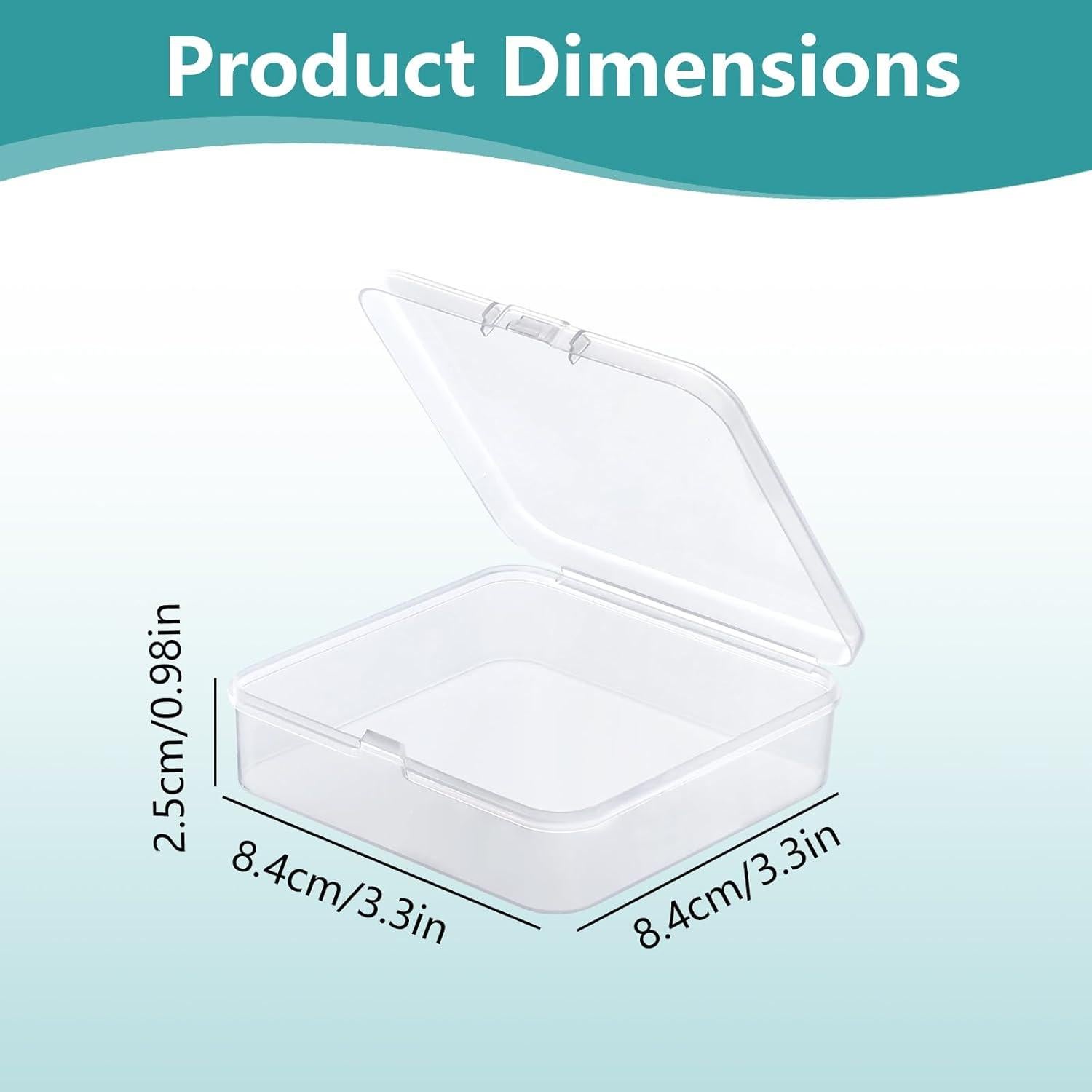 6 Contenedores de Plástico Transparente Koceci para Almacenamiento
