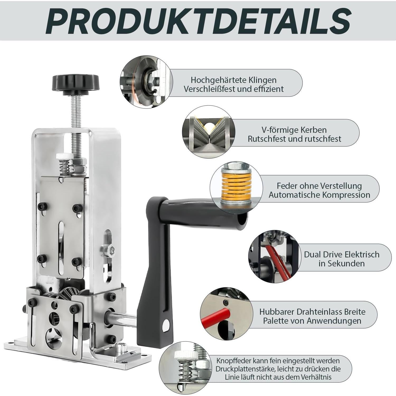 Destripador de Cables LILOOVKE BXJ-YS-DE 1-25mm Plata