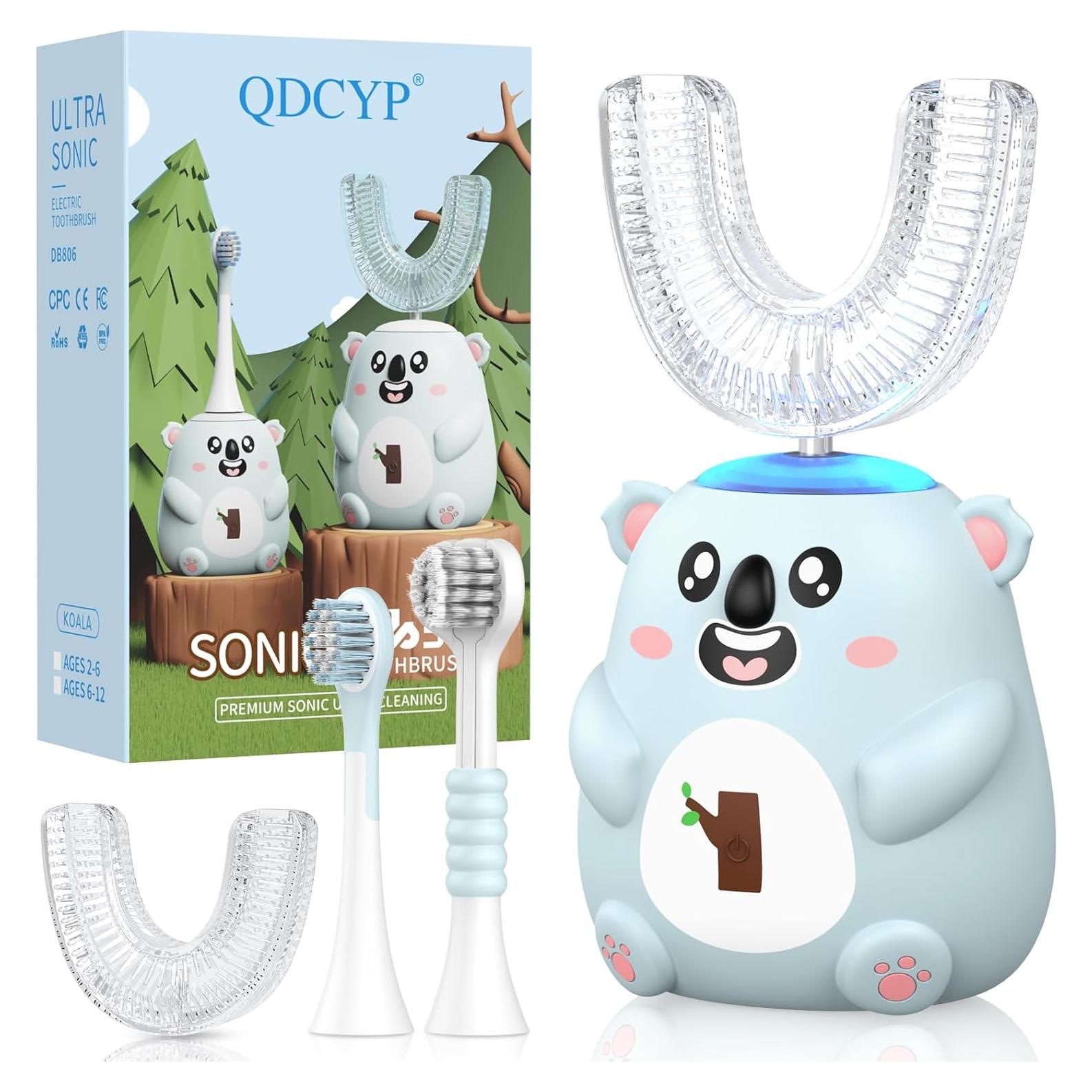 Cepillo de Dientes Eléctrico Infantil QDCYP Koala 360° 6 Modos
