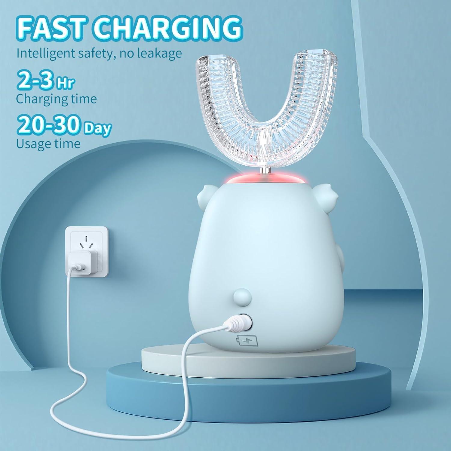 Cepillo de Dientes Eléctrico Infantil QDCYP Koala 360° 6 Modos