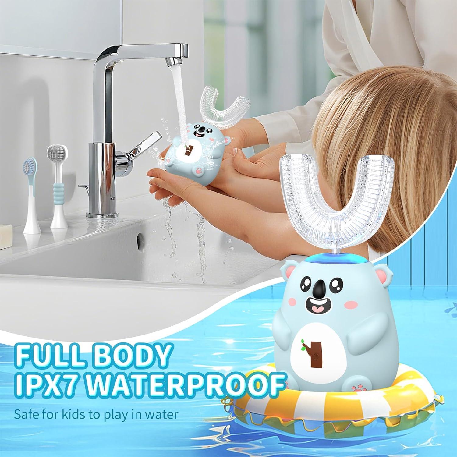 Cepillo de Dientes Eléctrico Infantil QDCYP Koala 360° 6 Modos