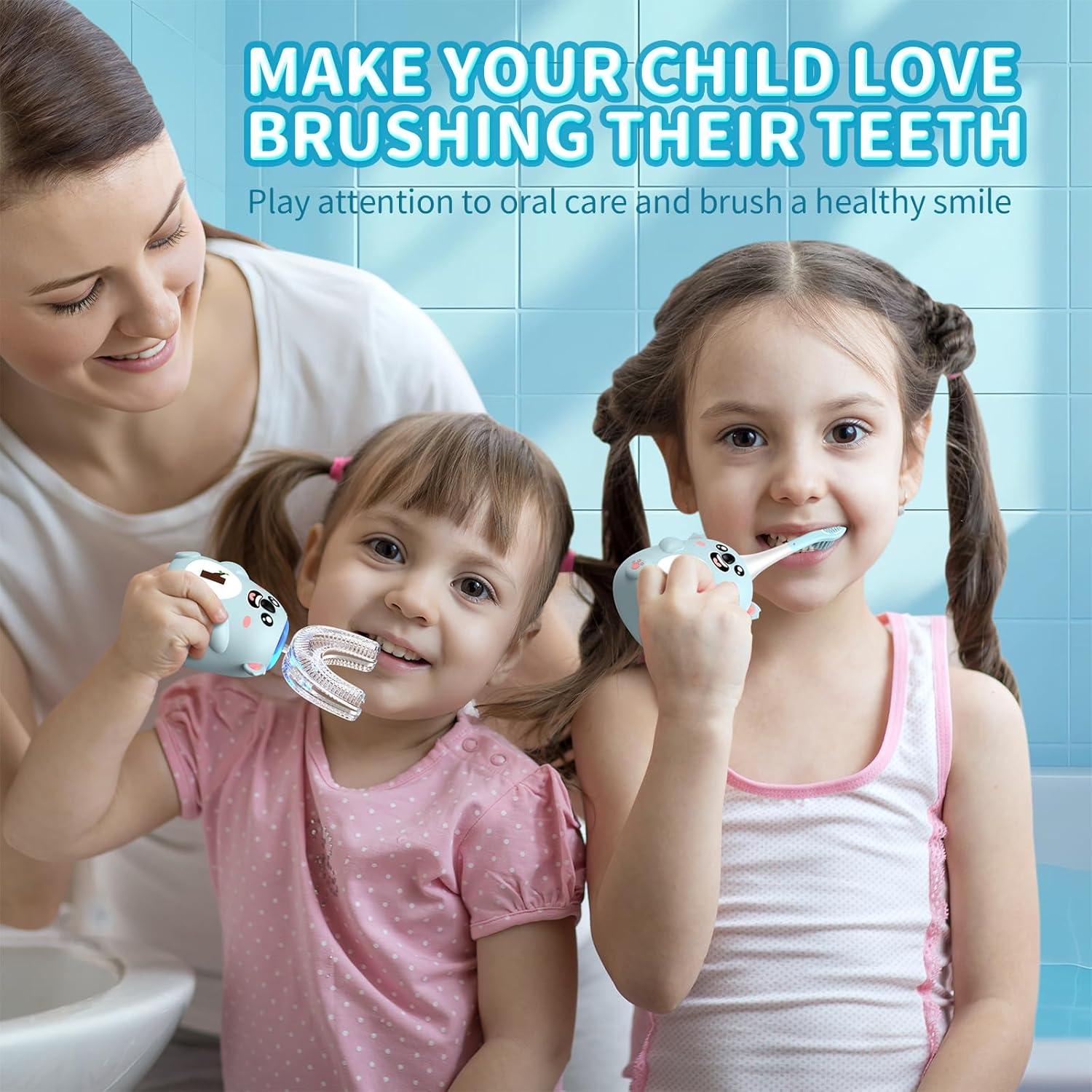 Cepillo de Dientes Eléctrico Infantil QDCYP Koala 360° 6 Modos