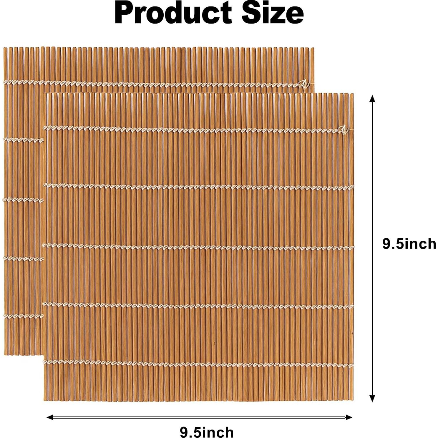 Estera de Bambú para Sushi KEPYDRMTF 24.13 cm Color Carbonizado