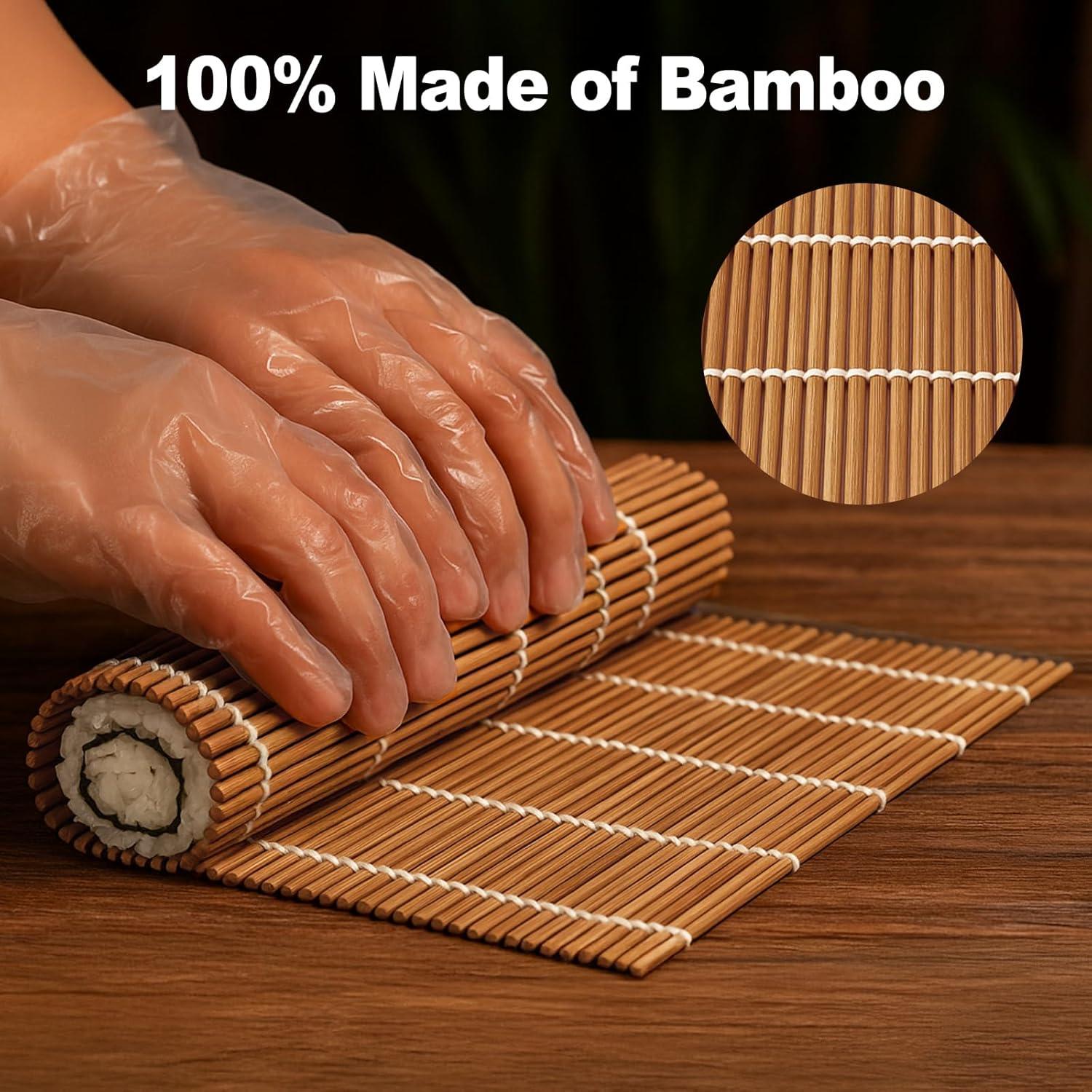 Estera de Bambú para Sushi KEPYDRMTF 24.13 cm Color Carbonizado