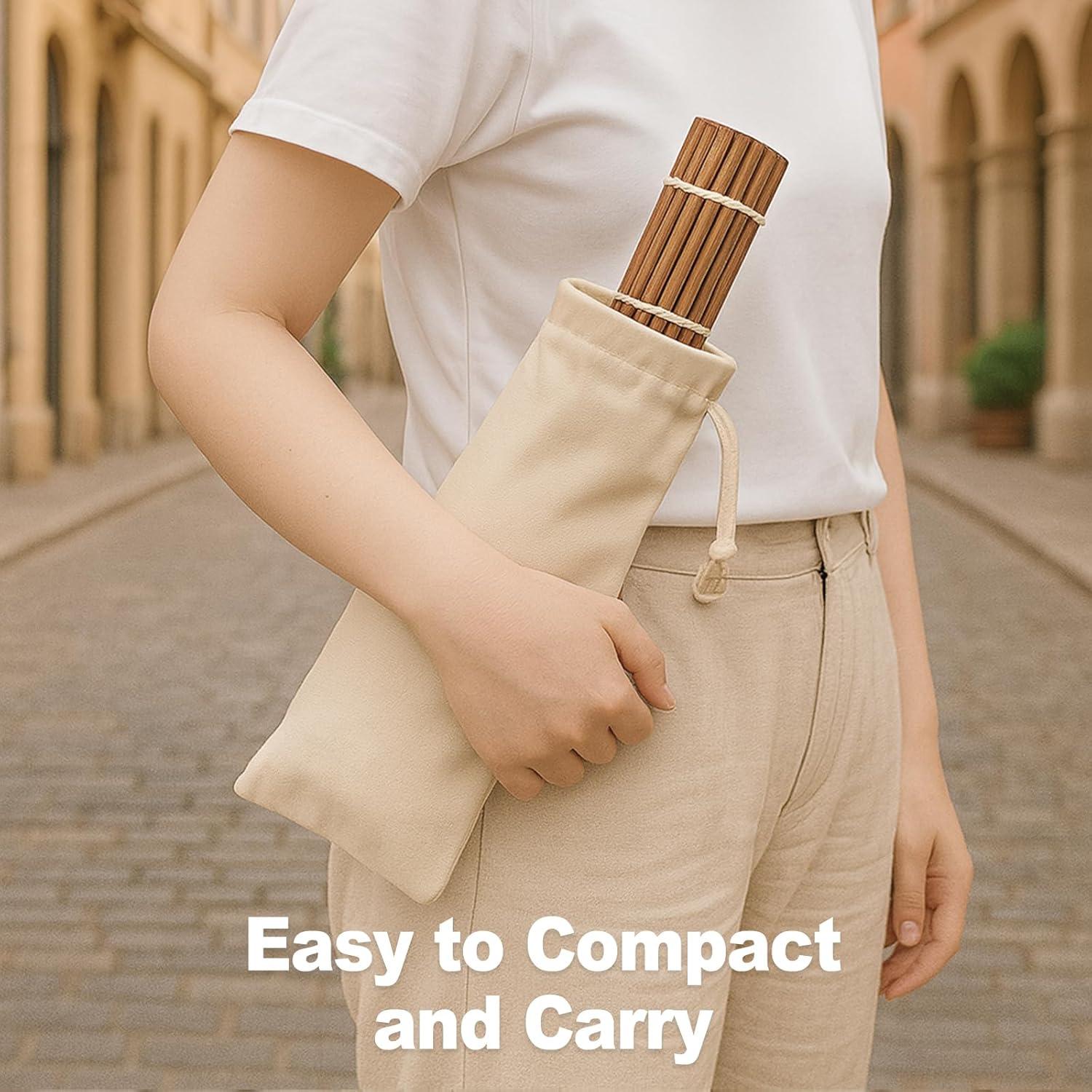 Estera de Bambú para Sushi KEPYDRMTF 24.13 cm Color Carbonizado