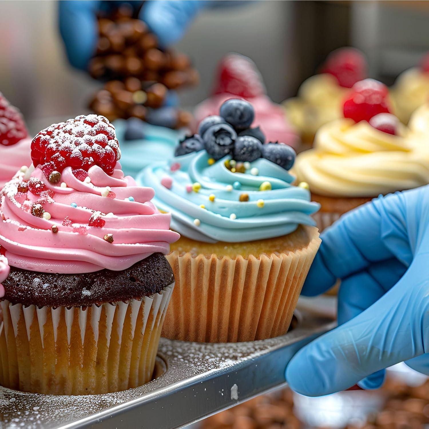 Caperci Forros Jumbo para Muffin 200pcs Papel Pergamino Natural